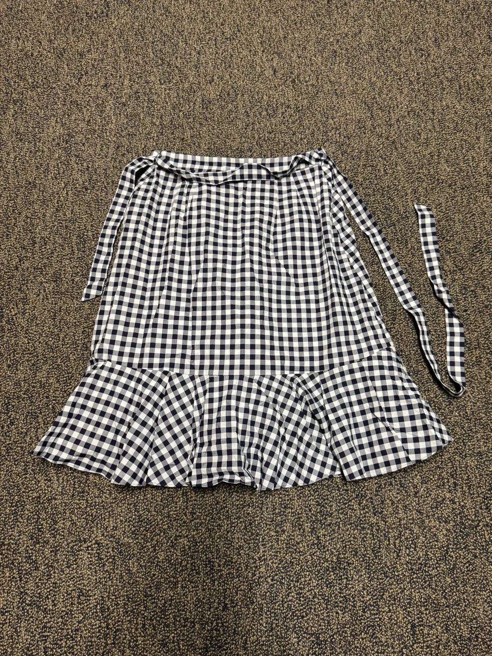 Gingham Tie-Front Midi Skirt | Talbots